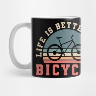 LIFE IS BETTER ON A BIKE RETRO Mug